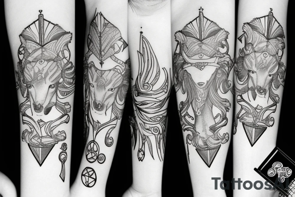 Sagittarius symbol tattoo idea