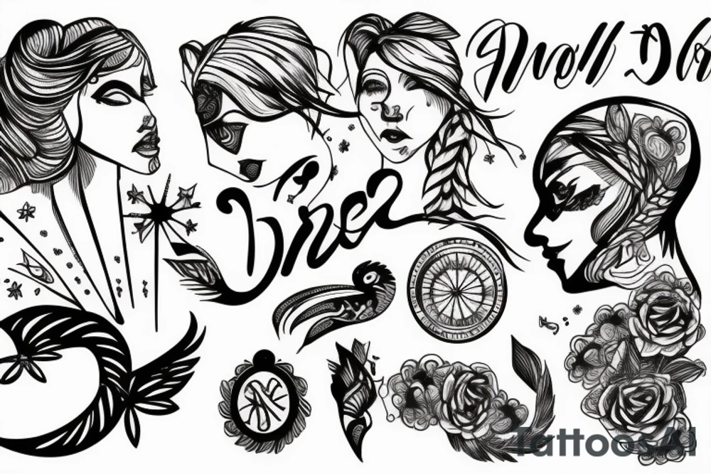 freedom and women tattoo idea