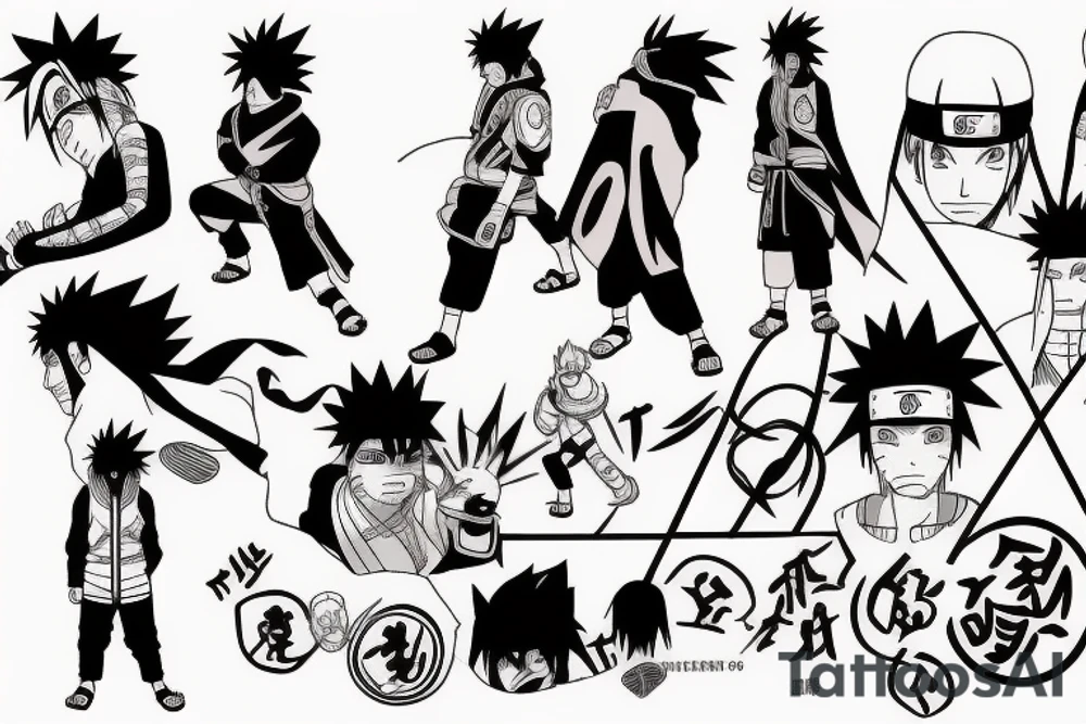 naruto and sasuke tattoo idea