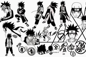 naruto and sasuke tattoo idea
