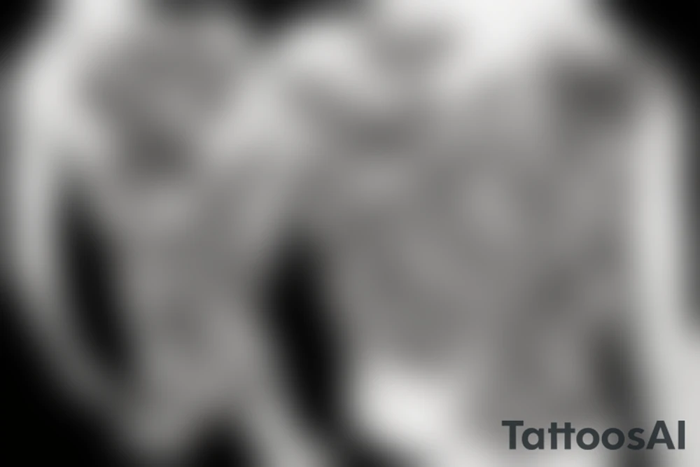 Tiger with a butterfly tattoo idea
