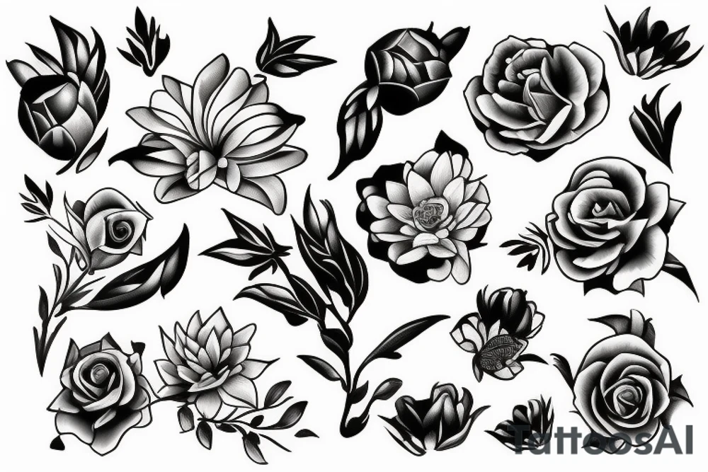 Flower tattoo idea