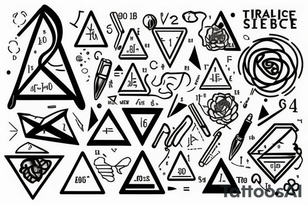simple triangle black inside math and science tattoo idea simple triangle black inside math and science tattoo idea