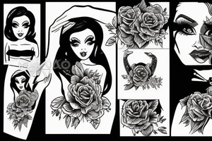 girl babe tattoo idea