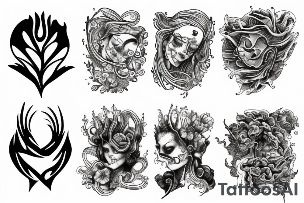 pain water tattoo idea