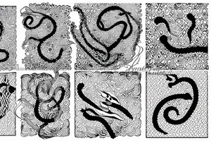Snake and knide tattoo idea