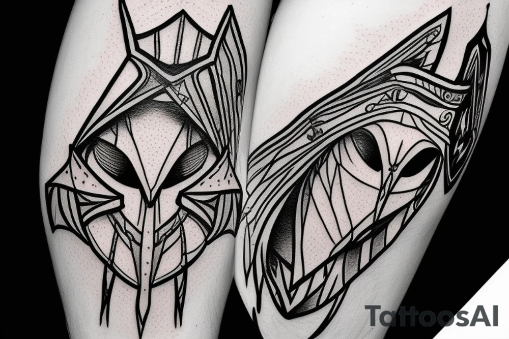 An assassin's creed Logo with etzio auditore tattoo idea