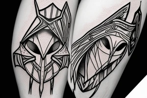 An assassin's creed Logo with etzio auditore tattoo idea