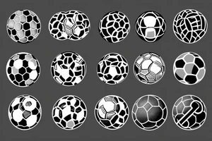 Old version of a Soccer ball tattoo idea