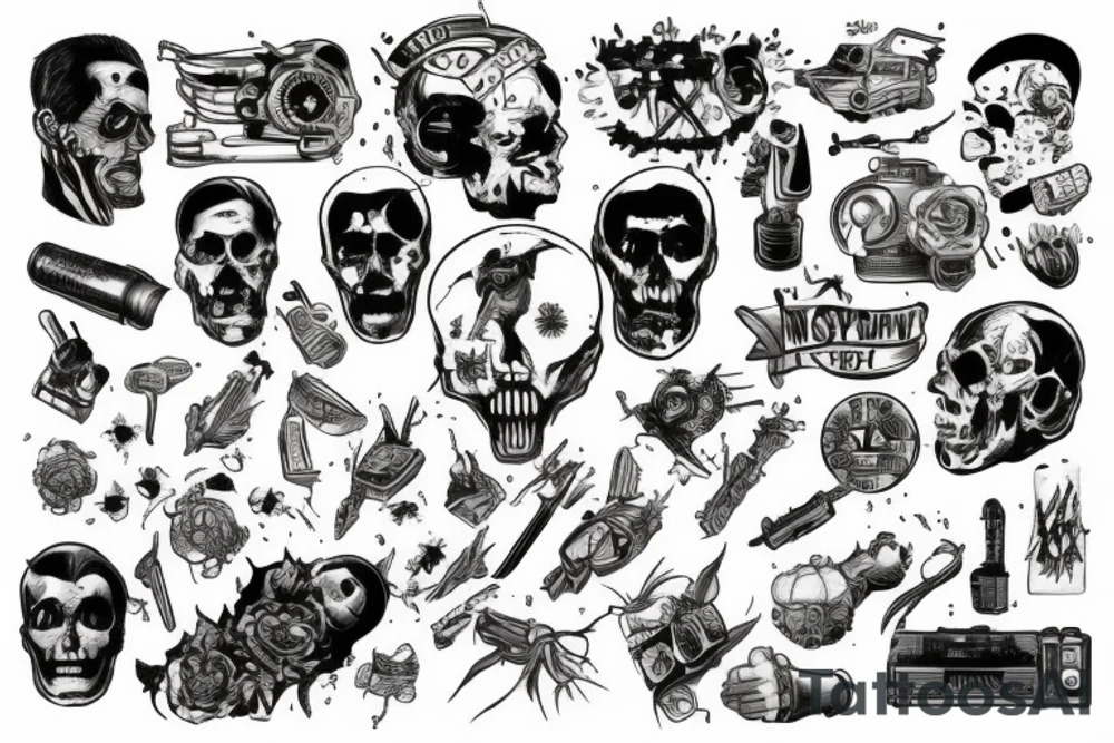 post nuclear world 1 man tattoo idea