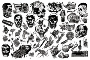 post nuclear world 1 man tattoo idea