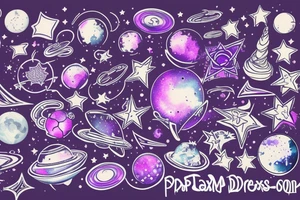 galaxy,Purple,Dream tattoo idea