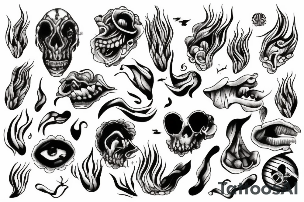 pain water tattoo idea