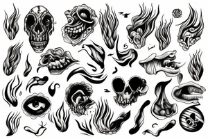 pain water tattoo idea