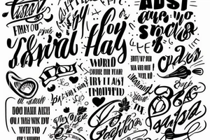 try hard quote tattoo idea