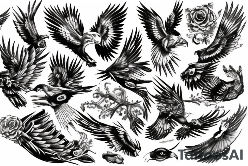Hawks tattoo idea