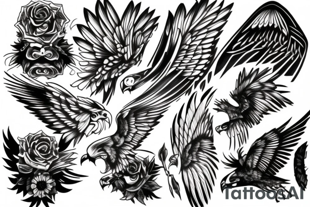 Hawks tattoo idea