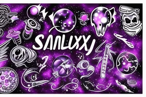 galaxy,Purple,Evils, tattoo idea