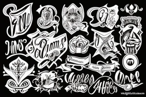 name james tattoo idea
