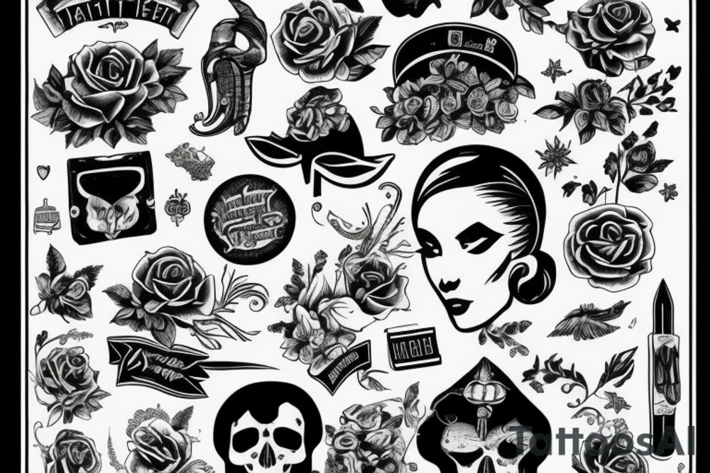 Цветы tattoo idea