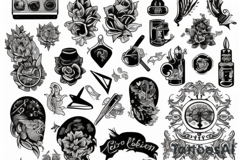 Цветы tattoo idea