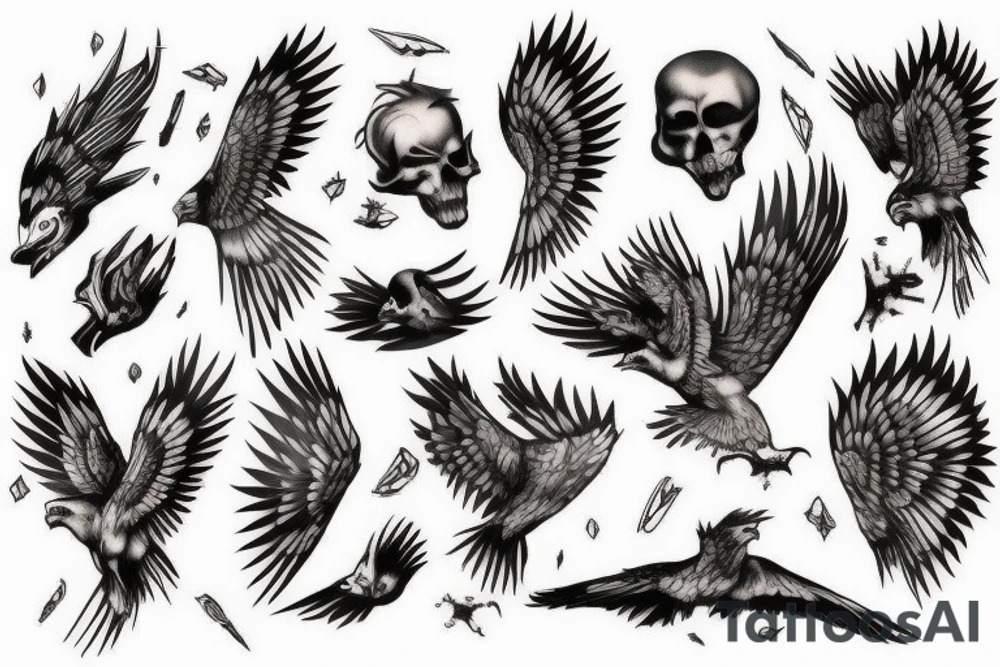 Hawks tattoo idea