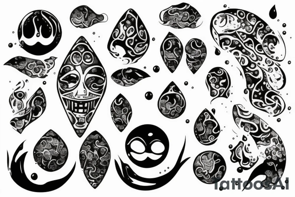 pain water Drop tattoo idea