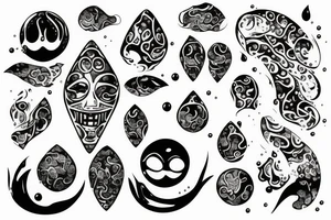 pain water Drop tattoo idea