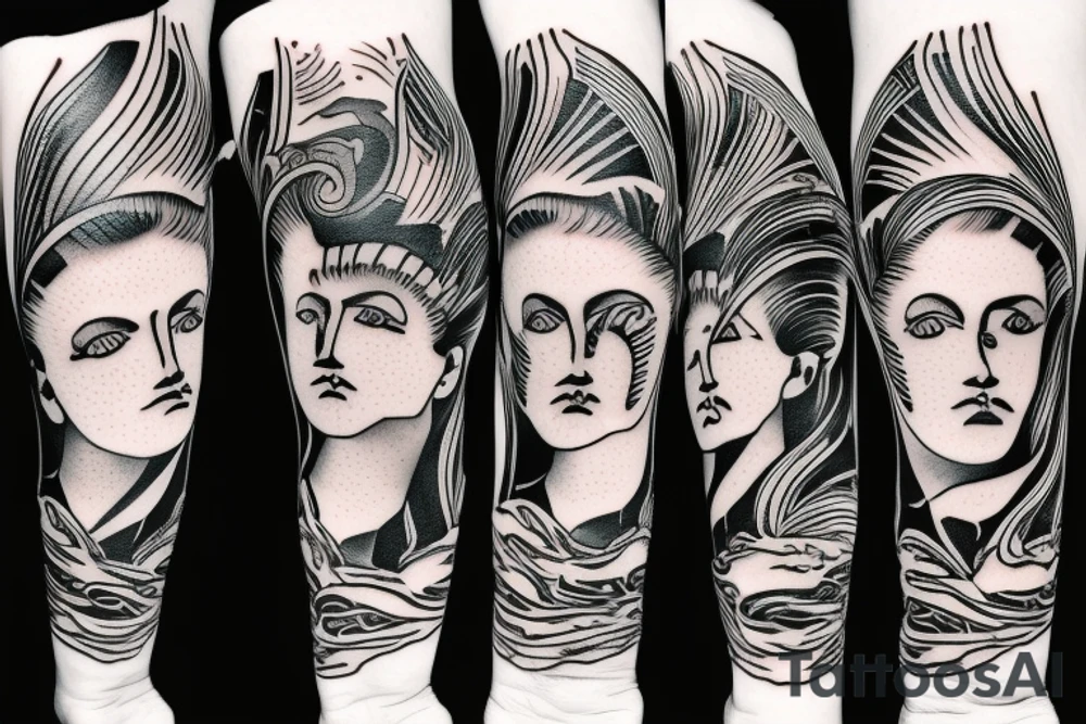 Head of a contrabass tattoo idea