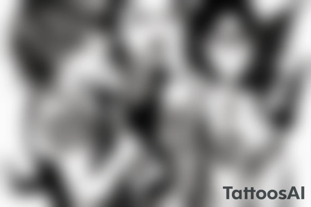 Angel devil and aki hayakawa from chainsaw man tattoo idea Angel devil and aki hayakawa from chainsaw man tattoo idea