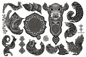Persian style tattoo idea