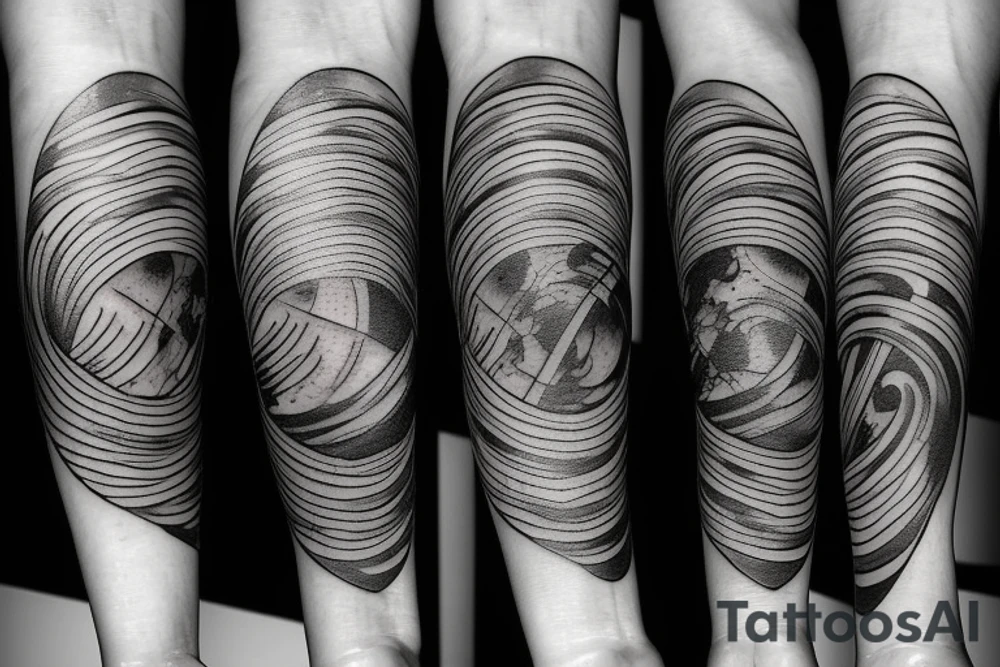 Thin moon tattoo idea