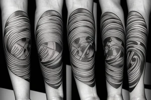 Thin moon tattoo idea