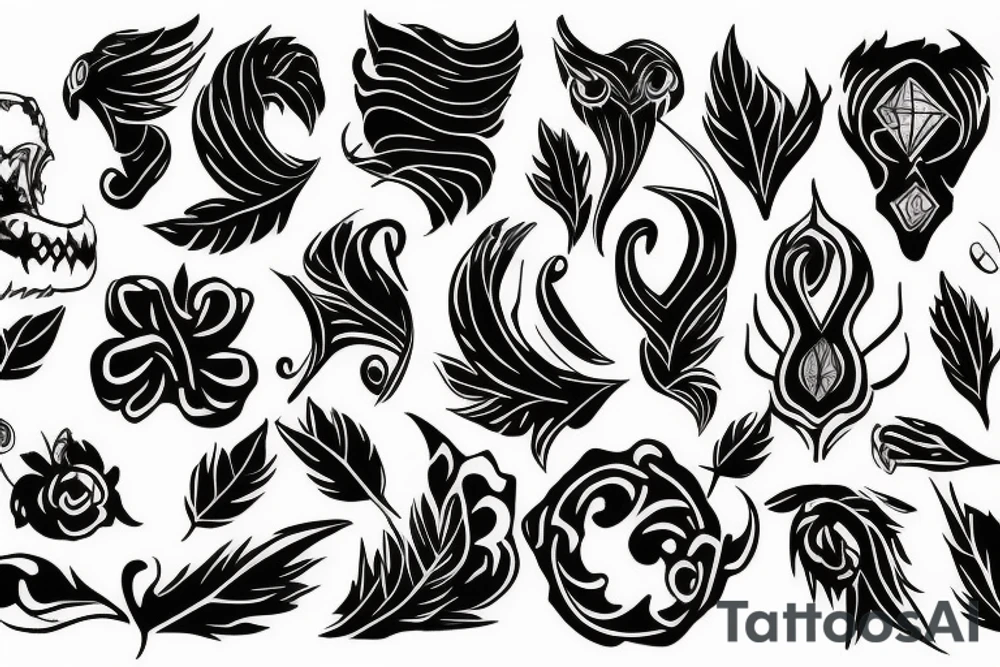 Black tattoo idea