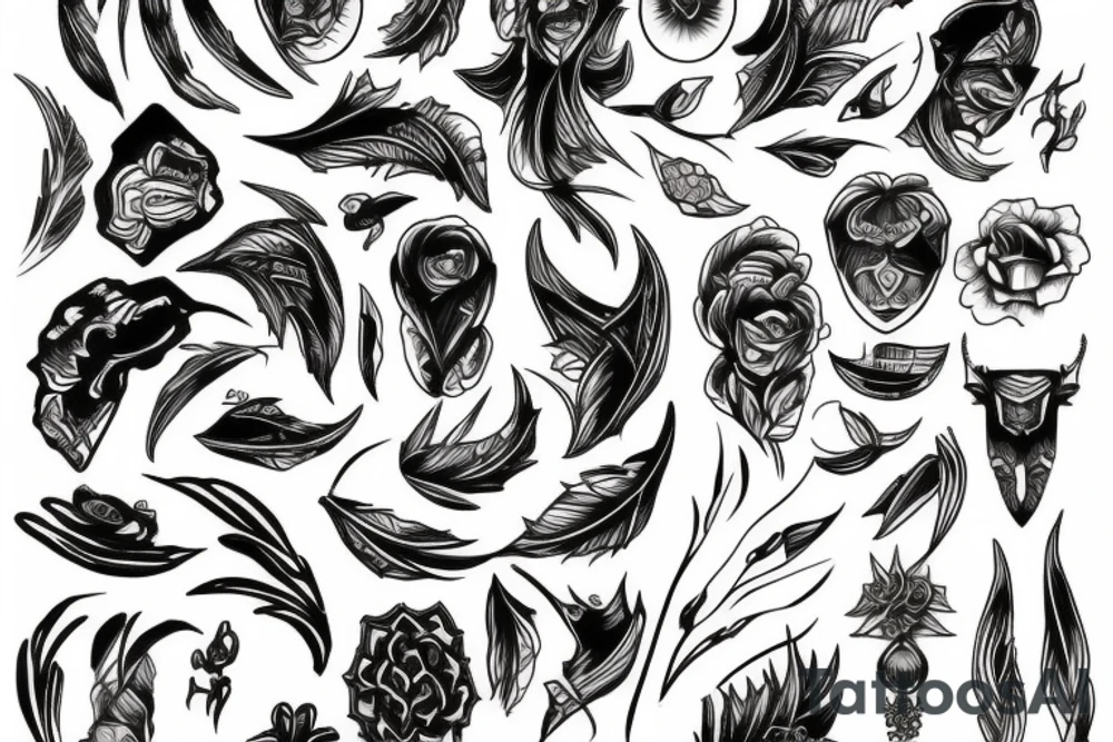 Black tattoo idea