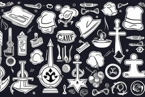 Navy anchor chef officer tattoo idea