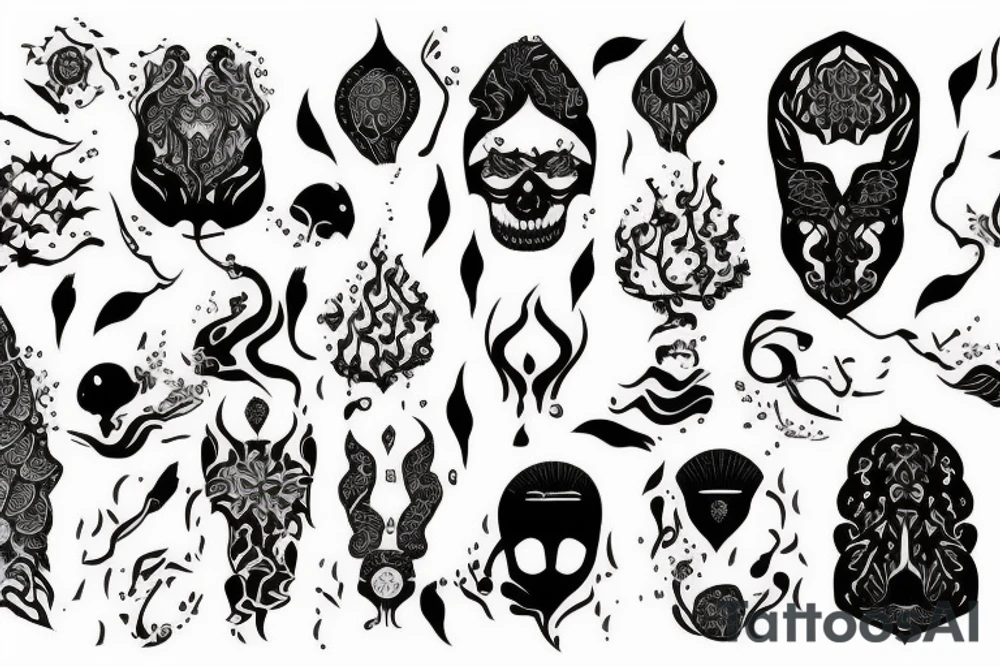 کص سفید و صورتی tattoo idea