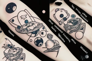 astroneer in galaxy tattoo idea