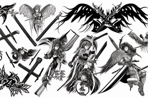 Angel devil and aki hayakawa's swords tattoo idea