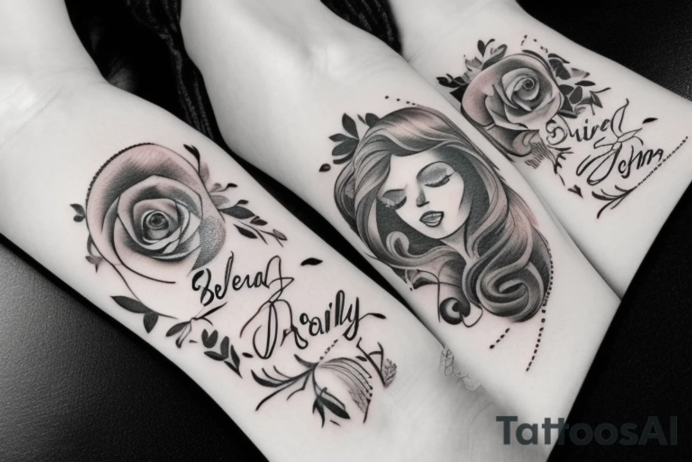 inscription “still dreaming of being special” with a beautiful font tattoo idea