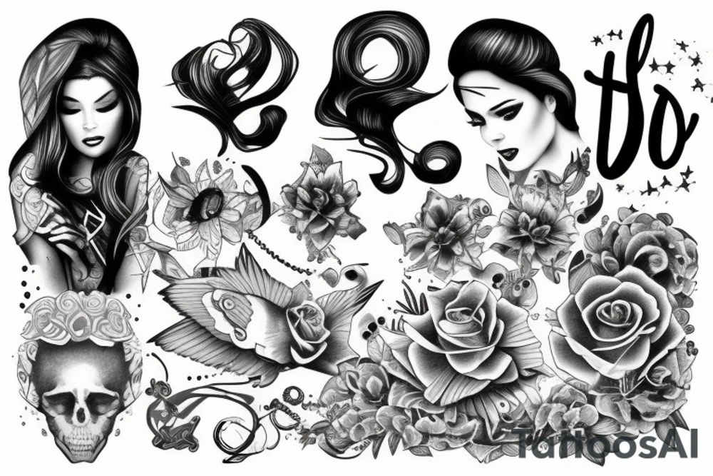inscription “still dreaming of being special” tattoo idea
