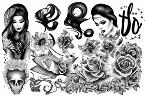 inscription “still dreaming of being special” tattoo idea