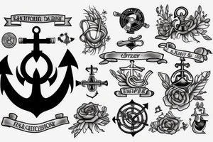 Navy anchor tattoo idea