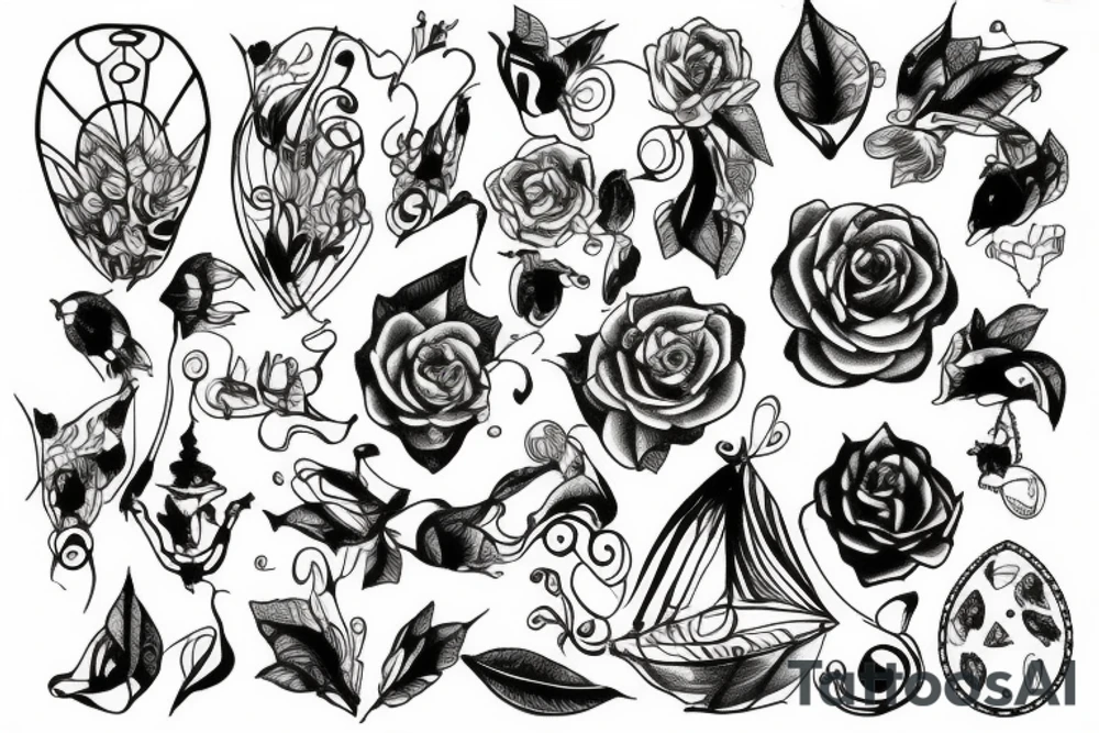 glass tattoo idea