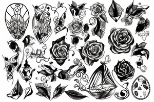 glass tattoo idea