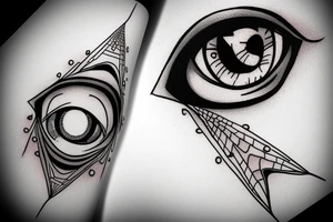 A pyramid that has an eye tattoo idea