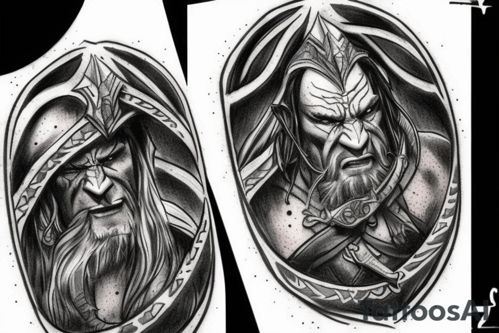 The Lord of the Rings The Orcs of Gundabad tattoo idea
