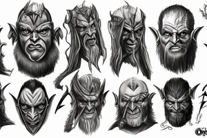 The Lord of the Rings The Orcs of Gundabad tattoo idea