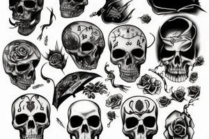 death and depression tattoo idea