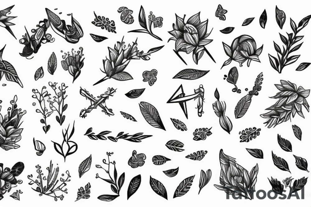 Serotonin hormon tattoo idea